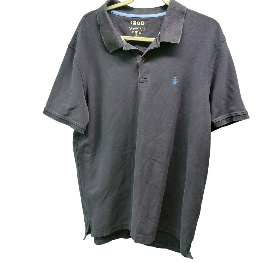 IZOD Advantage Performance Stretch Navy Blue‎ Polo Shirt Mens XL
